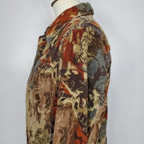 Christopher & Banks Fall Colors Corduroy Blazer Size S - Picture 7 of 13